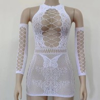 Women Lingerie Fishnet Sexy Babydoll Underwear Catsui diamante glisten