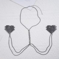 Sexy Chain Linked Nipple Cover Body Chains Women Reusable Nipple Pasties Stickers Tassel Body Chain Jewelry Sex Games Toys