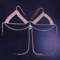 Sexy Luxury Rhinestone Body Chain Chest Chain Jewelry Shining Bikini Nightclub Party Body Chest Chain Jewelry