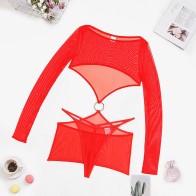 Women's Slim Lingerie Set Transparent Erotic One-Piece Summer Sexy Bra Set Sexy Dresses