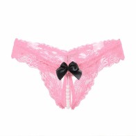 Sexy G-String with Pearls Ball Panties for Womens,3 Pcs Lace Thongs