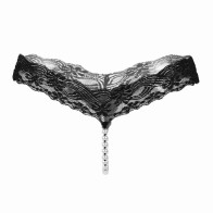 Women Pearl T Back G-String Lace Thong Panty Underwear Sexy Panties