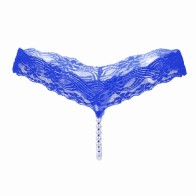 Women Pearl T Back G-String Lace Thong Panty Underwear Sexy Panties