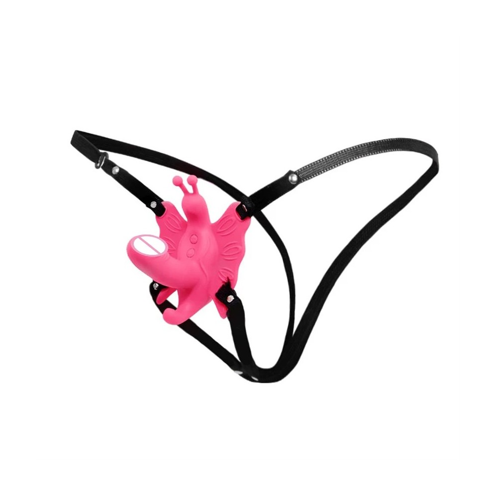 Invisible Harness Strap on Panty Butterfly Vibrator Women Wearable G Spot Clitoral Stimulator Wireless Remote Control Vibrator