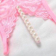 Women Lace Panties Sexy Underwear Pearl Lace Briefs Pack of 3