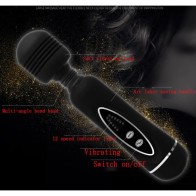 Magic Power Female Personal Wand Massager 12 Speed Vibrator Clitoris Stimulation Vibrating Sex Toys For Women