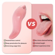 Vibrating Tongue Vibrator Licking Toys for Women Clitoris Clitorals Stimulator G Spot Nipple Female Vibrator