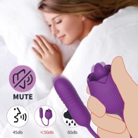 Tongue Licking Rose Vibrator For Women Powerful Clit Nipple Vagina G-Spot Massager Stimulation Oral Sex Adult Toys