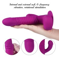 G Spot Dildo Vibrator Women Clitoral & Anal Stimulation Remote Control Thrusting Rotating Rabbit Vibrator