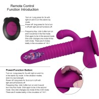 G Spot Dildo Vibrator Women Clitoral & Anal Stimulation Remote Control Thrusting Rotating Rabbit Vibrator