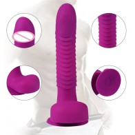 G Spot Dildo Vibrator Women Clitoral & Anal Stimulation Remote Control Thrusting Rotating Rabbit Vibrator