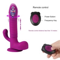 G Spot Dildo Vibrator Women Clitoral & Anal Stimulation Remote Control Thrusting Rotating Rabbit Vibrator