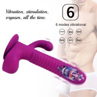 G Spot Dildo Vibrator Women Clitoral & Anal Stimulation Remote Control Thrusting Rotating Rabbit Vibrator