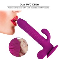 G Spot Dildo Vibrator Women Clitoral & Anal Stimulation Remote Control Thrusting Rotating Rabbit Vibrator