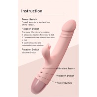 Rotating Dildo Vibrator Sex Tool Wowyes Females Sexual Toy Oral Sex Tongue Licking