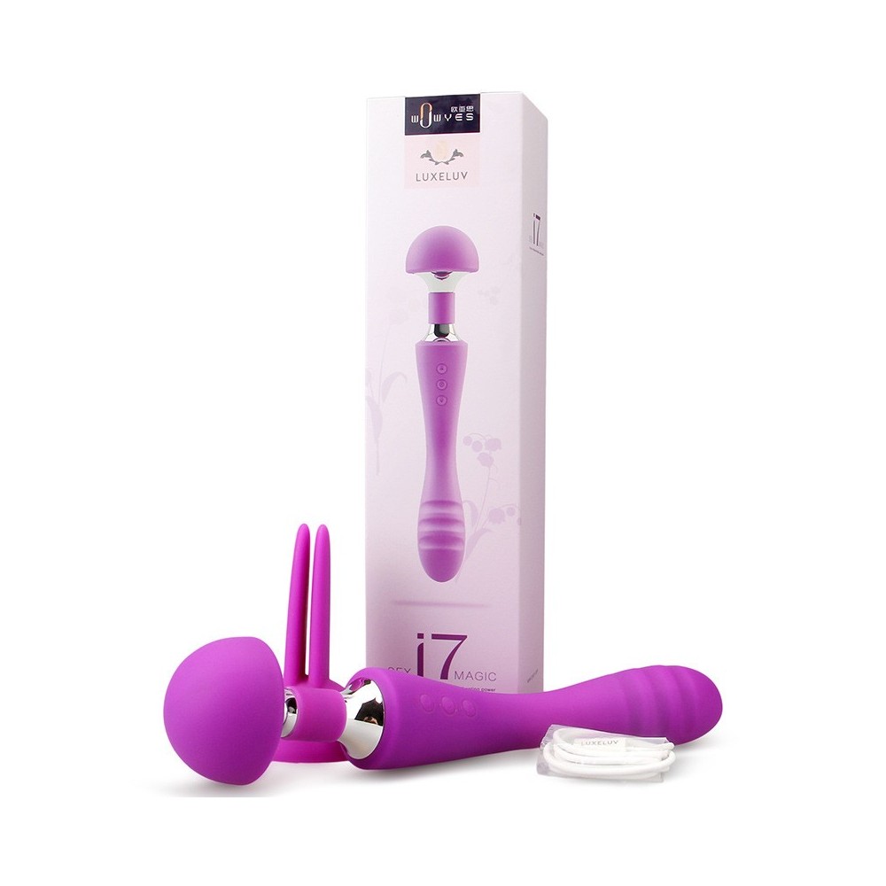 Double Ended Dildo Vibrator Pleasure Vibe Wand Massager Attachment Clit Stimulation G Spot Vibrator Sex Toys