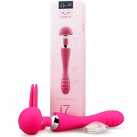 Double Ended Dildo Vibrator Pleasure Vibe Wand Massager Attachment Clit Stimulation G Spot Vibrator Sex Toys