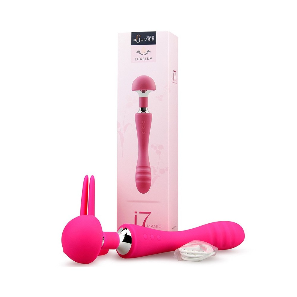 Double Ended Dildo Vibrator Pleasure Vibe Wand Massager Attachment Clit Stimulation G Spot Vibrator Sex Toys