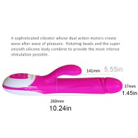 Wave Sex Toy Vibrator 7 Modes + 3 Rotation Woman Rotating Beads Thrusting G-spot Triple Motor Clitorial Massager