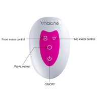 Wave Sex Toy Vibrator 7 Modes + 3 Rotation Woman Rotating Beads Thrusting G-spot Triple Motor Clitorial Massager