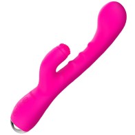 Multifunction Vibrating Intelligent Heating Rod Waterproof AV Massager Vaginal G Spot A Spot Clitoris Tongue Vibrator