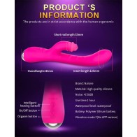 Multifunction Vibrating Intelligent Heating Rod Waterproof AV Massager Vaginal G Spot A Spot Clitoris Tongue Vibrator