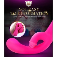 Multifunction Vibrating Intelligent Heating Rod Waterproof AV Massager Vaginal G Spot A Spot Clitoris Tongue Vibrator