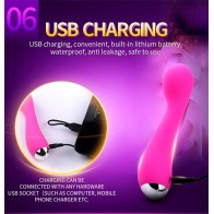 Female One Button Orgasm Vibrating Rod 7 Frequency Stimulate Powerful Sex Vibrator Couples Nipple Massager