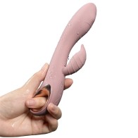 G Point Stimulator Clitoral Rabbit Vibrator Sex Toys for Woman, Finger Tickling Dual Motors Vibe with Pull Ring Sexy