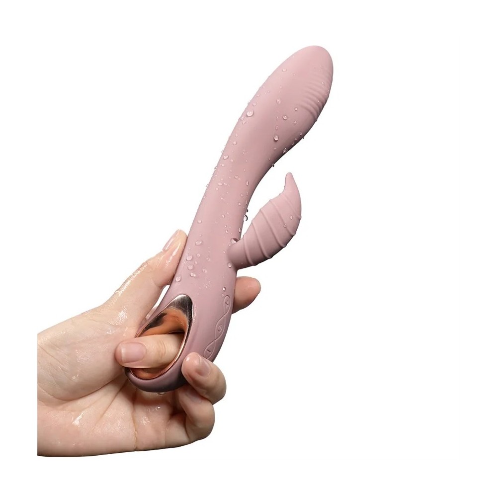 G Point Stimulator Clitoral Rabbit Vibrator Sex Toys for Woman, Finger Tickling Dual Motors Vibe with Pull Ring Sexy