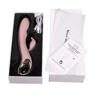 G Point Stimulator Clitoral Rabbit Vibrator Sex Toys for Woman, Finger Tickling Dual Motors Vibe with Pull Ring Sexy