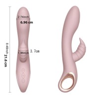 G Point Stimulator Clitoral Rabbit Vibrator Sex Toys for Woman, Finger Tickling Dual Motors Vibe with Pull Ring Sexy