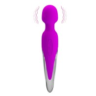 Wand Vibrator G-spot Clit Stimulating Silicone Wand Massager Masturbator Attachment Handheld Massage Stick