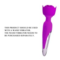 Wand Vibrator G-spot Clit Stimulating Silicone Wand Massager Masturbator Attachment Handheld Massage Stick