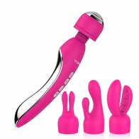 Electric Shock Vibrator Sex Toys for Women G Spot Vagina Massage AV Wand Erotic Toy for Adult with 3 Headgear Cap