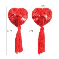 Sex Toys Chest Stickers Nipple Cover Tassel Nipple Heart-shaped Bra Pasties Invisible Tape Sexy Lingerie Accessories