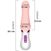 Clitoral Tongue Licking Vibrator Realistic Oral Sex Rotating Clit Stimulator G Spot Heating Vibrator