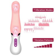 Clitoral Tongue Licking Vibrator Realistic Oral Sex Rotating Clit Stimulator G Spot Heating Vibrator