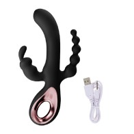 3 In 1 Dildo Rabbit Vibrators For Woman Clitoris Massage Anal Beads Sex Toys For Adults G-Spot Stimulation Female Masturbator