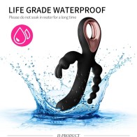 3 In 1 Dildo Rabbit Vibrators For Woman Clitoris Massage Anal Beads Sex Toys For Adults G-Spot Stimulation Female Masturbator