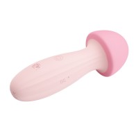 Soft Mushroom Women Body Massager Clitoris Vibrator Vibrating Nipple Full Body Masturbator Wand Massager Adult Toy