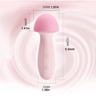 Soft Mushroom Women Body Massager Clitoris Vibrator Vibrating Nipple Full Body Masturbator Wand Massager Adult Toy