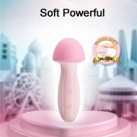 Soft Mushroom Women Body Massager Clitoris Vibrator Vibrating Nipple Full Body Masturbator Wand Massager Adult Toy