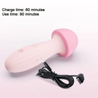 Soft Mushroom Women Body Massager Clitoris Vibrator Vibrating Nipple Full Body Masturbator Wand Massager Adult Toy