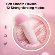 Soft Mushroom Women Body Massager Clitoris Vibrator Vibrating Nipple Full Body Masturbator Wand Massager Adult Toy