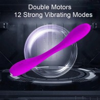 Couple Vibrator 12 Function G-spot and Clitoral Stimulator Bendable C-shaped  Share Vibrations Vibrators Adult Sex Toys