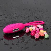 Silicone Vagina Clit Vibrator Women 10 Frequency Breast Vulva and Clitoris Massager with Brush Head Sex Toy for Couple