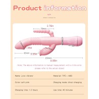 3 in 1 G-Spot Rabbit Clitoris Anal Beads Dildo Vibrator Adult Sex Toys Clitoral Vagina Stimulator Tongue Licking Toy for Women