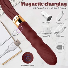 Rechargeable Vibrators Whip For Couple Sex Toy Women G Spot Massager Clitoris Stimulator Anal Plug Flirt Adult Tool