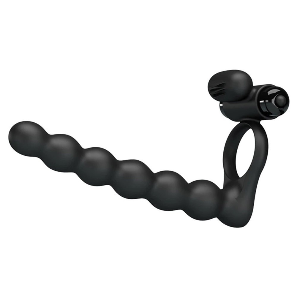 Silicone Vibrating Sex Toy Penis Ring Testicular Ring for Men Silicon Vibrator Ring Anal Beads Butt Plug Vibrator